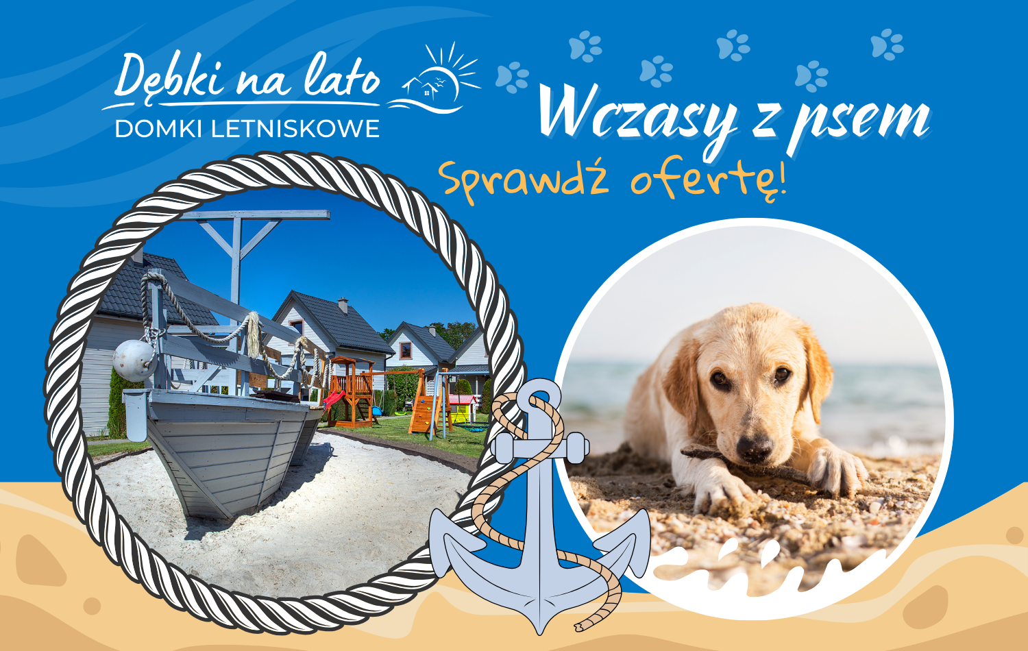 Wczasy z psem - Dębki Na Lato